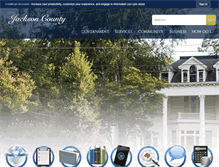 Tablet Screenshot of jacksoncountygov.com